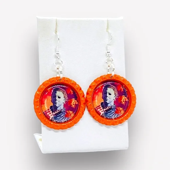 Halloween Michael Myers Iconic Halloween character creepy earrings - Picture 6 of 6